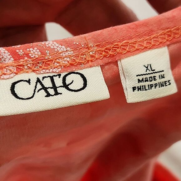 Cato Sleeveless Top For Women Size XL Pink Layered Sparkling Details - Picture 10 of 12